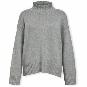 Svetre Object Noos Agnes LO Knit - Medium Grey Melange vyobraziť