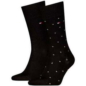 Kotníkové ponožky Tommy Hilfiger Two Pack Knitted Dot Socks Black vyobraziť