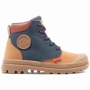 Čižmy Palladium Pampa HI Cuff Kids Boots - Dear Brown/Mid Indigo vyobraziť