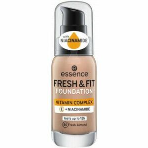 Make-upy a podkladové bázy Essence Fresh Fit Vitamin Complex Foundation - 50 Fresh Almon vyobraziť