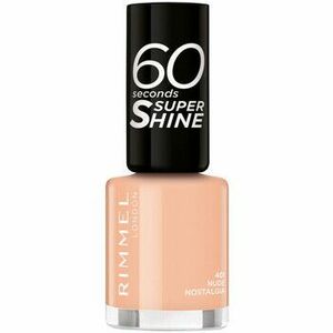 Laky na nechty Rimmel London 60 Seconds Super Shine Nail Polish - 401 Nude Nostalgia vyobraziť