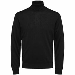 Svetre Selected Noos Town Merino Knit - Black vyobraziť