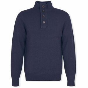 Svetre Barbour Patch Half Zip Knit - Navy vyobraziť