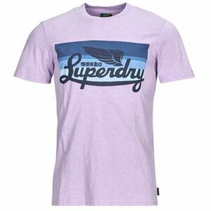 Tričká s krátkym rukávom Superdry CALI STRIPED LOGO T SHIRT vyobraziť