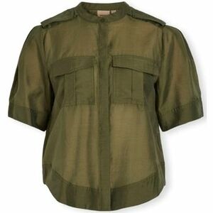 Blúzka Vila Alinine Shirt 2/4 - Ivy Green vyobraziť