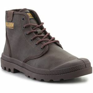 Členkové tenisky Palladium PAMPA HI COATED 74375-249-M Dark Cocoa vyobraziť