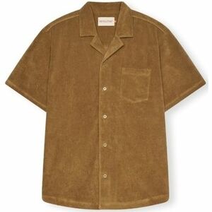 Košele s dlhým rukávom Rvlt Revolution Terry Cuban shirt S/S - Dark Khaki vyobraziť