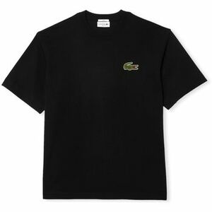 Tričká a polokošele Lacoste T-Shirt Loose Fit - Noir vyobraziť