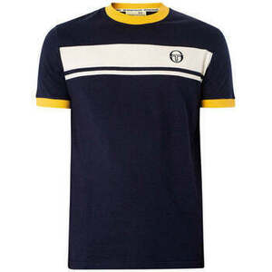 Tričká a polokošele Sergio Tacchini Master T-Shirt Maritime Blue/Gardenia vyobraziť