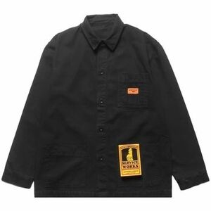 Kabáty Service Works Classic Coverall Jacket - Black vyobraziť