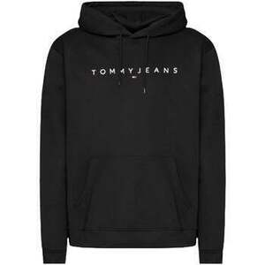 Mikiny Tommy Jeans Logo Embroidery Hoodie Black vyobraziť