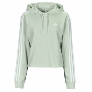 Mikiny adidas Essentials 3-Stripes French Terry Crop Hoodie vyobraziť