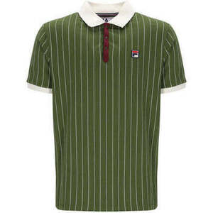 Tričká a polokošele Fila BB1 Classic Striped Polo Shirt Chive/Gardenia/Windsor Wine vyobraziť