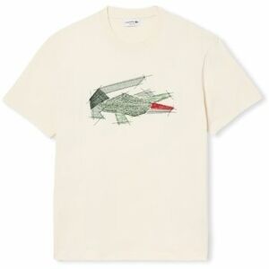 Tričká a polokošele Lacoste T-Shirt TH3603 - Blanc vyobraziť