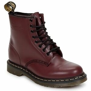 Polokozačky Dr. Martens 1460 CHERRY RED SMOOTH vyobraziť