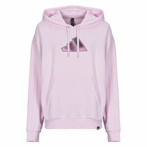 Mikiny adidas Holiday Graphic 3-Stripes Oversized Hoodie vyobraziť