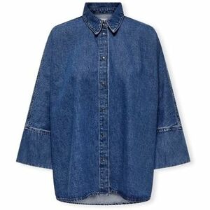 Blúzka Only Noos Grace Shirt - Medium Blue Denim vyobraziť