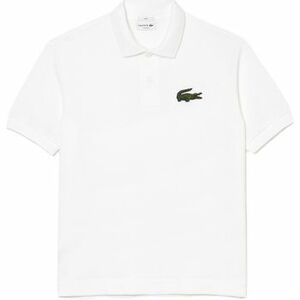 Tričká a polokošele Lacoste Unisex Loose Fit Polo - Blanc vyobraziť