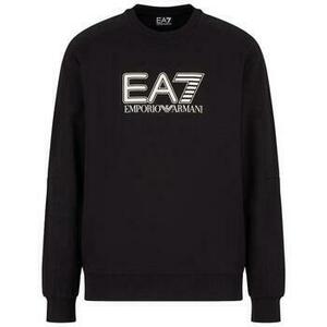 Mikiny Ea7 Emporio Armani Visibility Cotton Sweatshirt Black vyobraziť