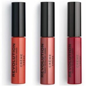 Líčenie obočia Makeup Revolution Cream Lipstick Set - 107 RBF / 124 Gone Rogue / 147 Vam vyobraziť