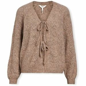 Svetre Object Noos Flora RE Cardigan - Desert Taupe Melange vyobraziť