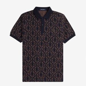 Tričká a polokošele Fred Perry REPEAT PRINT POLO SHIRT vyobraziť