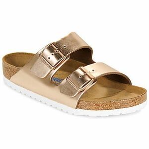 Šľapky Birkenstock Arizona SFB LENA Metallic Copper vyobraziť