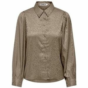 Blúzka Only Shirt Lalley Zora L/S - Weathered Teak vyobraziť