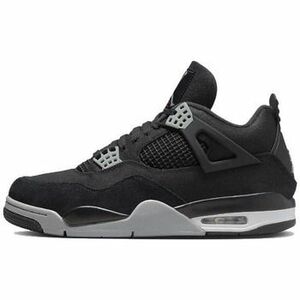 Módne tenisky Nike Air Jordan 4 Black Canvas (GS) vyobraziť