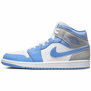 Módne tenisky Nike Air Jordan 1 Mid University Blue Grey vyobraziť