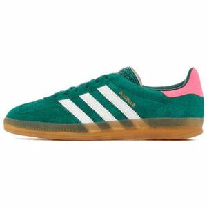 Módne tenisky adidas Gazelle Indoor Collegiate Green Lucid Pink vyobraziť