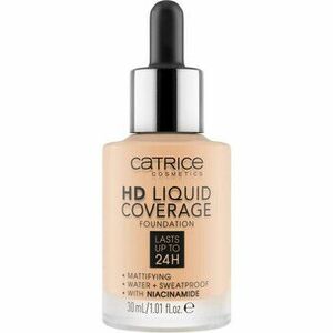 Make-upy a podkladové bázy Catrice HD Coverage Liquid Foundation - 05 Ivory Beige vyobraziť