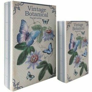 Košíky, škatule Signes Grimalt 2U Škatuľka Butterfly Book Box vyobraziť