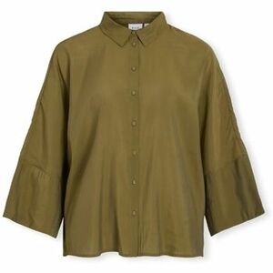 Blúzka Vila Aspyn 3/4 Loose Shirt - Capulet Olive vyobraziť