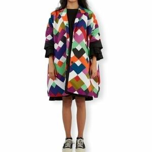 Kabáty Wendy Trendy Jacket 221040 - Multicolor vyobraziť