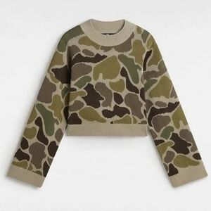 Mikiny Vans CAMMILE CAMO PULLOVER vyobraziť