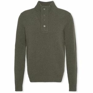 Svetre Barbour Patch Half Zip Knit - Seaweed vyobraziť