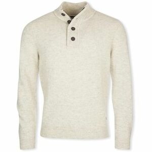 Svetre Barbour Patch Half Zip Knit - Pearl vyobraziť