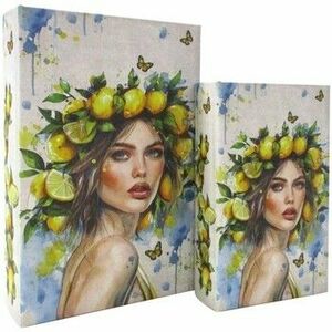 Košíky, škatule Signes Grimalt Lemons Woman Book Box 2U vyobraziť