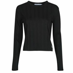 Tričká s dlhým rukávom Calvin Klein Jeans BADGE RIB BABY TEE LONG SLEEVE vyobraziť