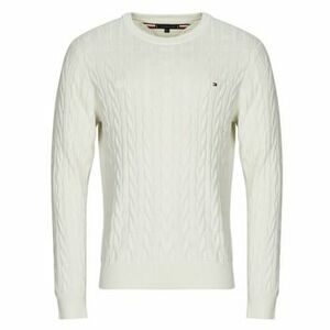 Svetre Tommy Hilfiger CLASSIC COTTON CABLE CREW NECK vyobraziť