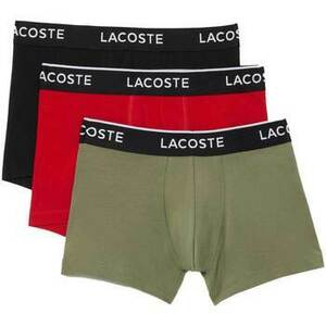 Boxerky Lacoste 3 Pack Cotton Stretch Trunks Khaki Green/Red/Black vyobraziť