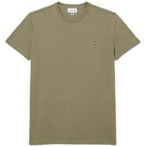 Tričká a polokošele Lacoste Cotton Pima Crew Neck T-Shirt Khaki Green vyobraziť