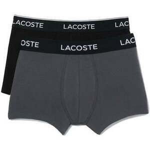 Boxerky Lacoste 2 Pack Cotton Stretch Logo Trunks Black/Dark Grey vyobraziť