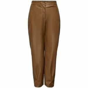 Nohavice Only Trousers Elizabeth - Cognac vyobraziť