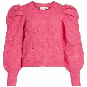 Svetre Vila Knit Elania L/S - Fandango Pink vyobraziť