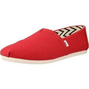 Espadrilky Toms RED RECYCLED COTTON CANVAS vyobraziť