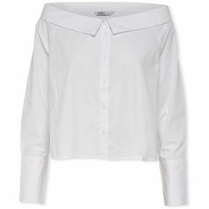 Blúzka Only Off Shoulders Bambi Top - Bright White vyobraziť