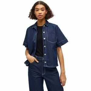 Blúzka Object Shirt Gemme - Dark Blue Denim vyobraziť