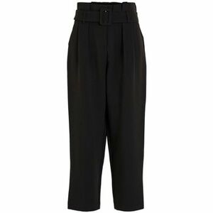 Nohavice Vila Trousers Sabitha - Black vyobraziť